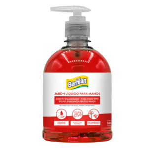 Jabón antibacterial Berhlan Frutos Rojos