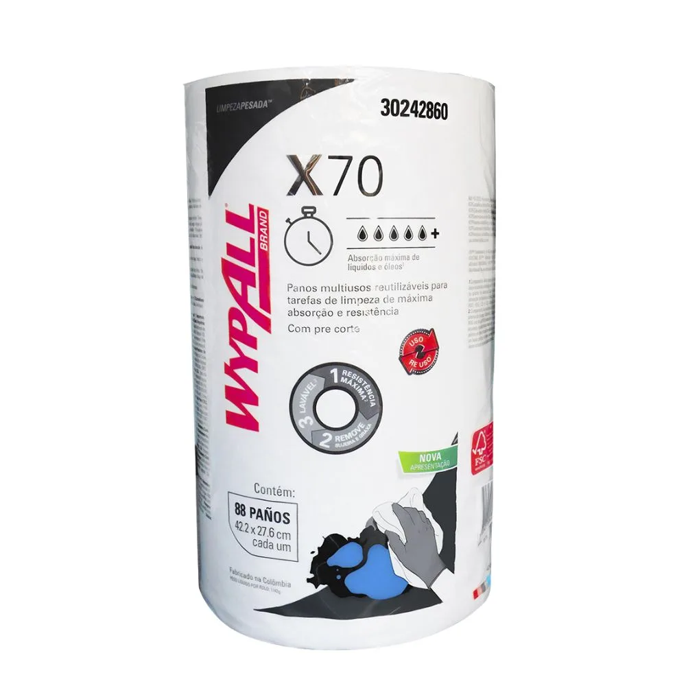 Paños de Limpieza Blancos Kimberly Clark x 70 - 88UND