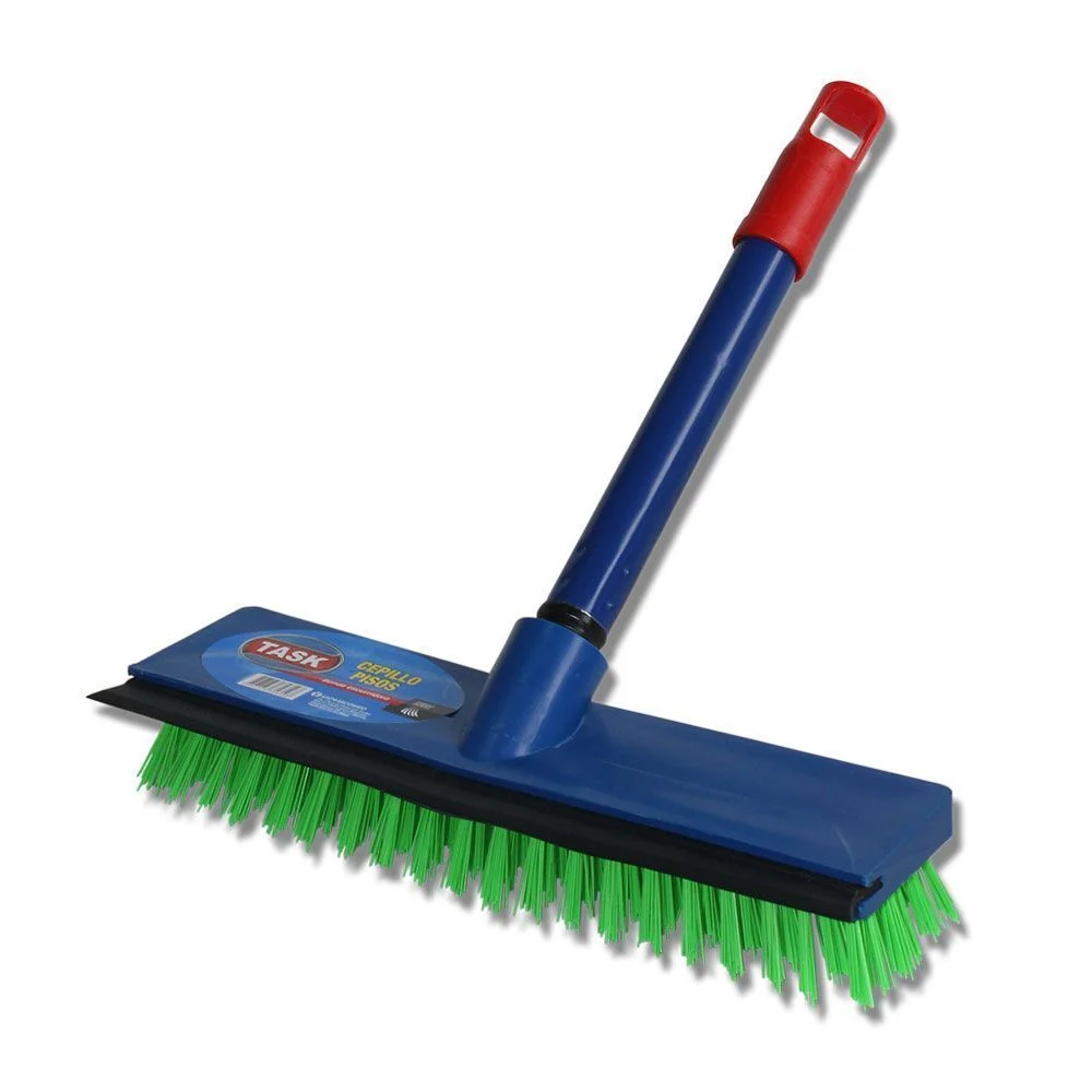 Cepillo para piso con banda Task Verde