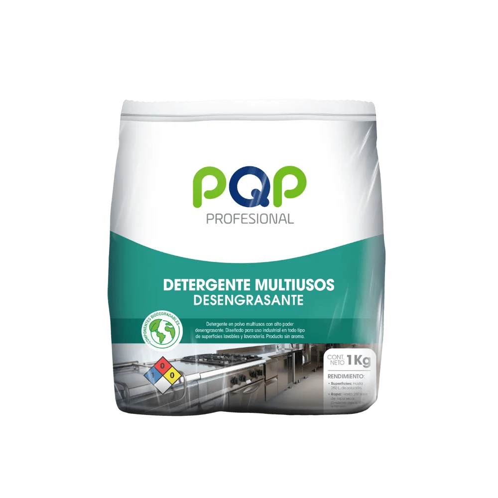 Detergente desengrasante en polvo PQP