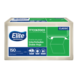 Toalla elite en z natural paquete x 150