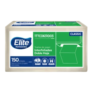 Toalla elite en z natural paquete x 150
