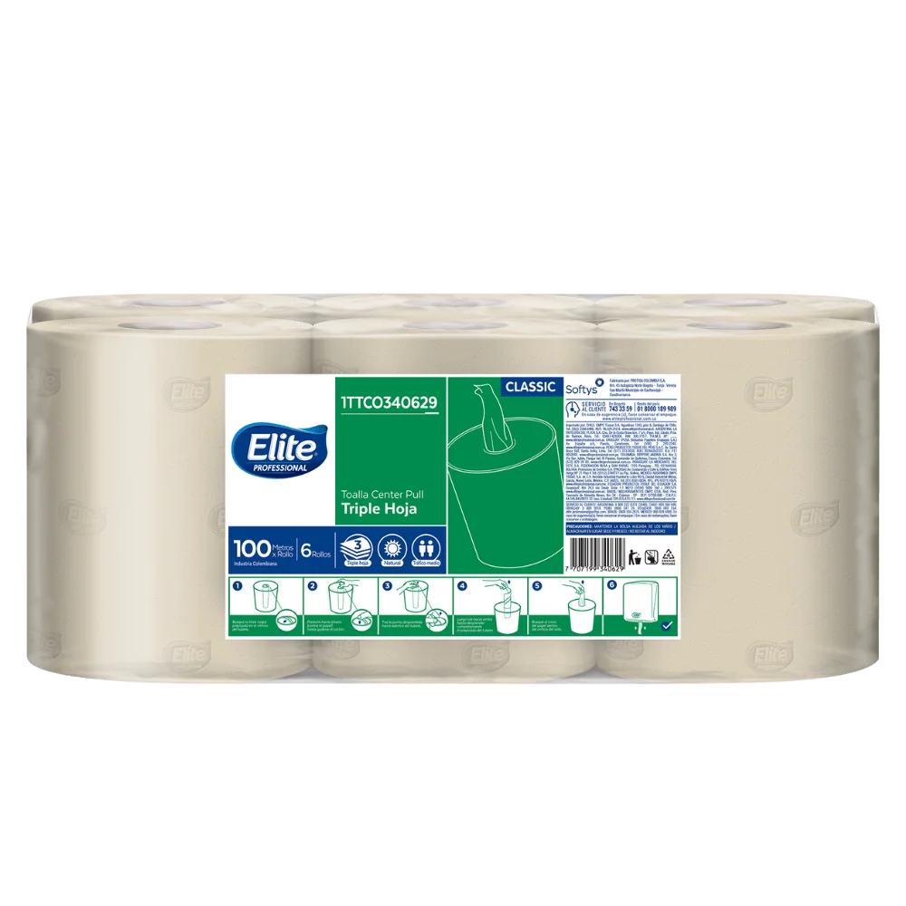 Toalla de manos en rollo centerpull x 100MTS