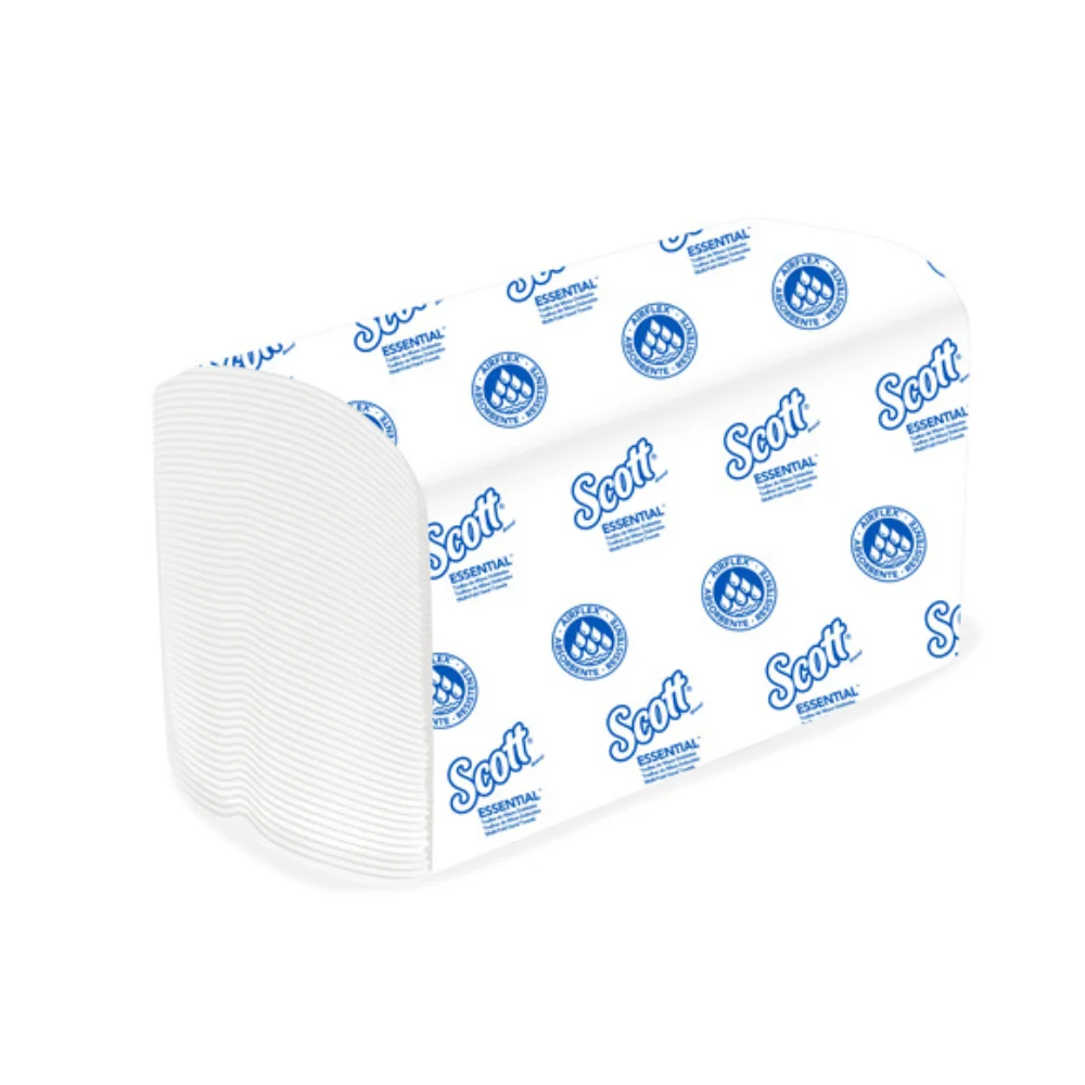 Toalla en z blanca Scott paquete x 150